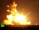 Explota el cohete portador estadounidense Antares poco después del despegue 